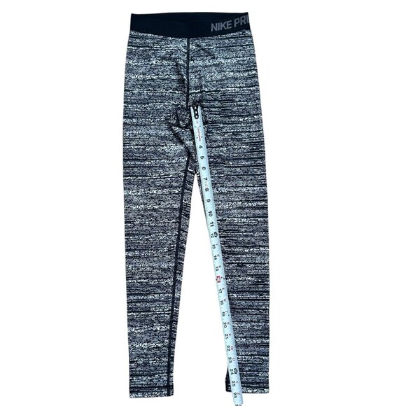 Nike Pro Dri-FIT Compression Leggings Womens XS Gray Black Workout Running - Picture 2 of 11